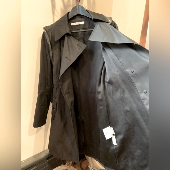 DKNY waterproof classic trench raincoat with belt - Picture 6 of 8
